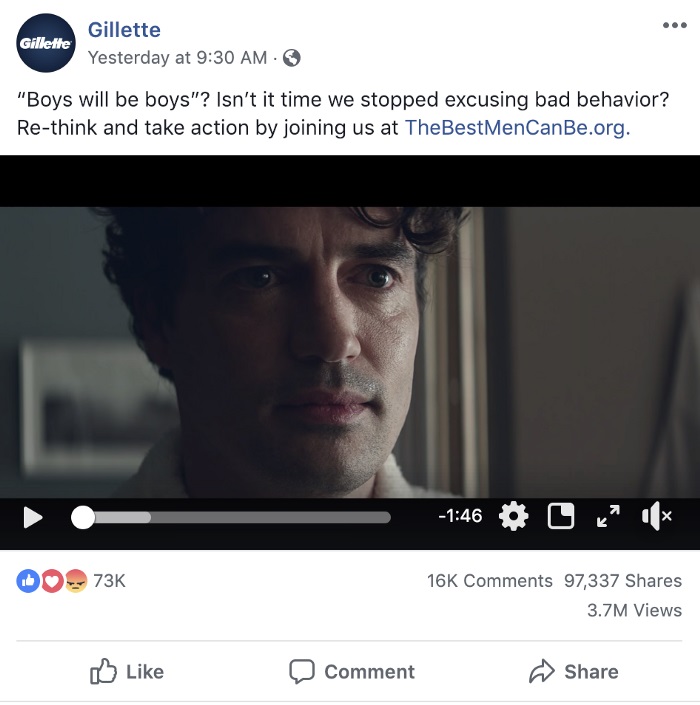 Gillette best men can be tweet