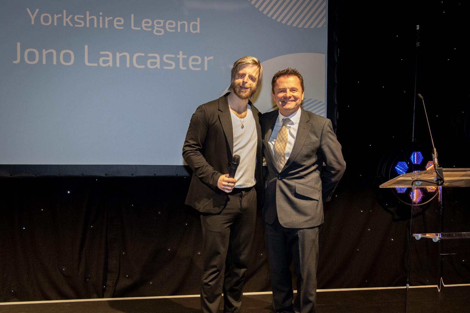 Jono with Chris Hollins